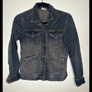 URBAN OUTFITTERS BDG Denim Jacket Dark Brown Tinted Wash Size SMALL
